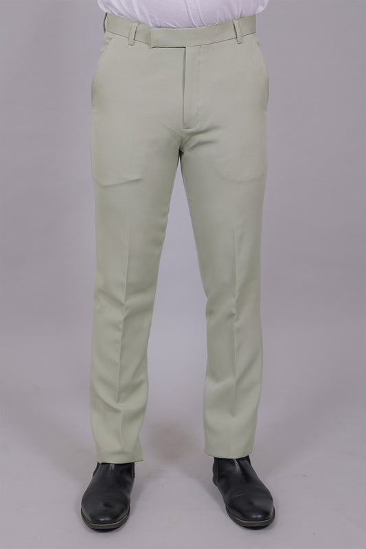 Bluebird Men's Regular Fit Ash Grey Lycra Trouser