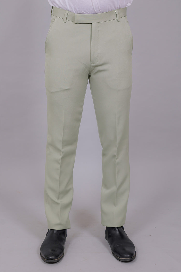 Bluebird Men's Regular Fit Ash Grey Lycra Trouser