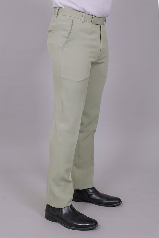 Bluebird Men's Regular Fit Ash Grey Lycra Trouser