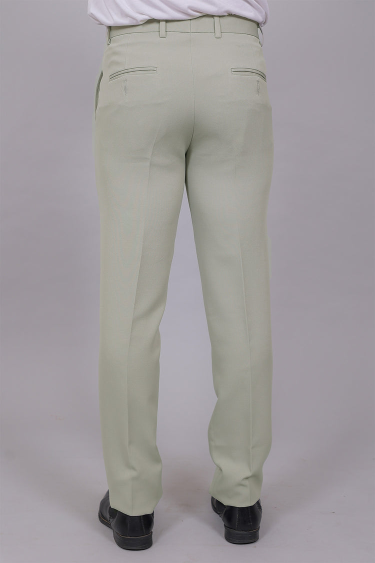 Bluebird Men's Regular Fit Ash Grey Lycra Trouser