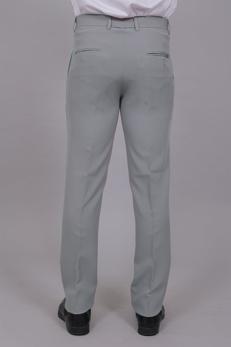 Bluebird Men's Regular Fit Slate Grey Lycra Trouser