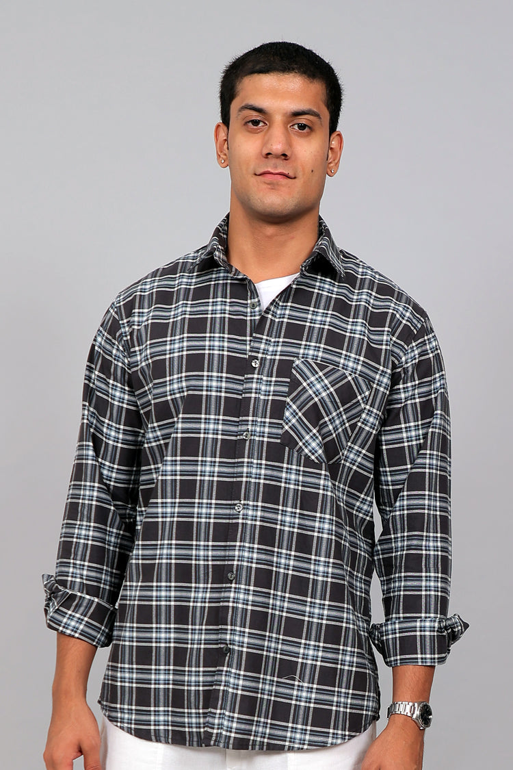 Bluebird Men’s OLIVE Checked Shirt