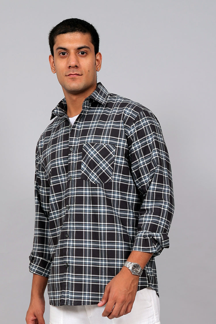 Bluebird Men’s OLIVE Checked Shirt