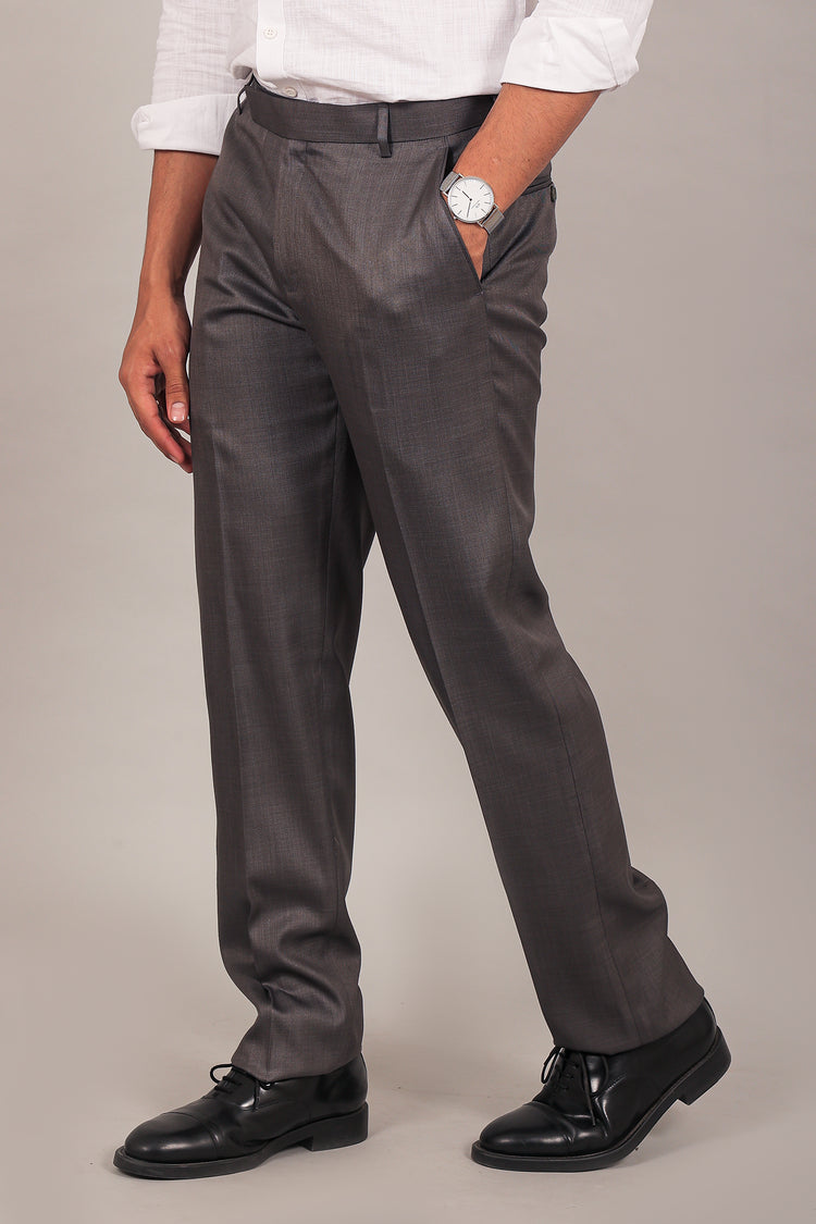 BLUEBIRD MEN'S DARK GREY FORMAL TROUSER