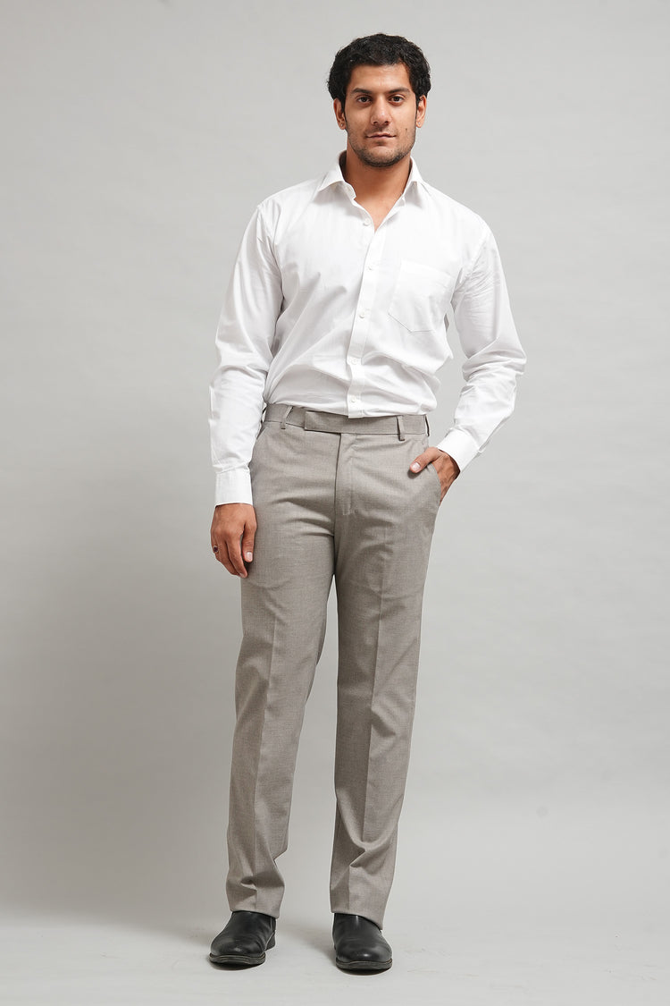 Bluebird Men's Stone Grey Lycra Trouser