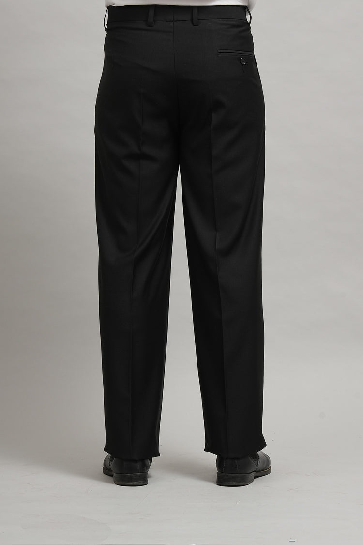 Premium Black Pleated Trousers