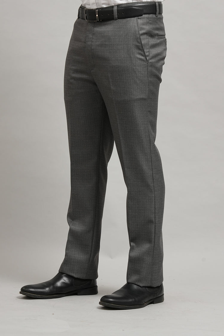 Bluebird Men's Charcoal Dark Grey Jute Trouser