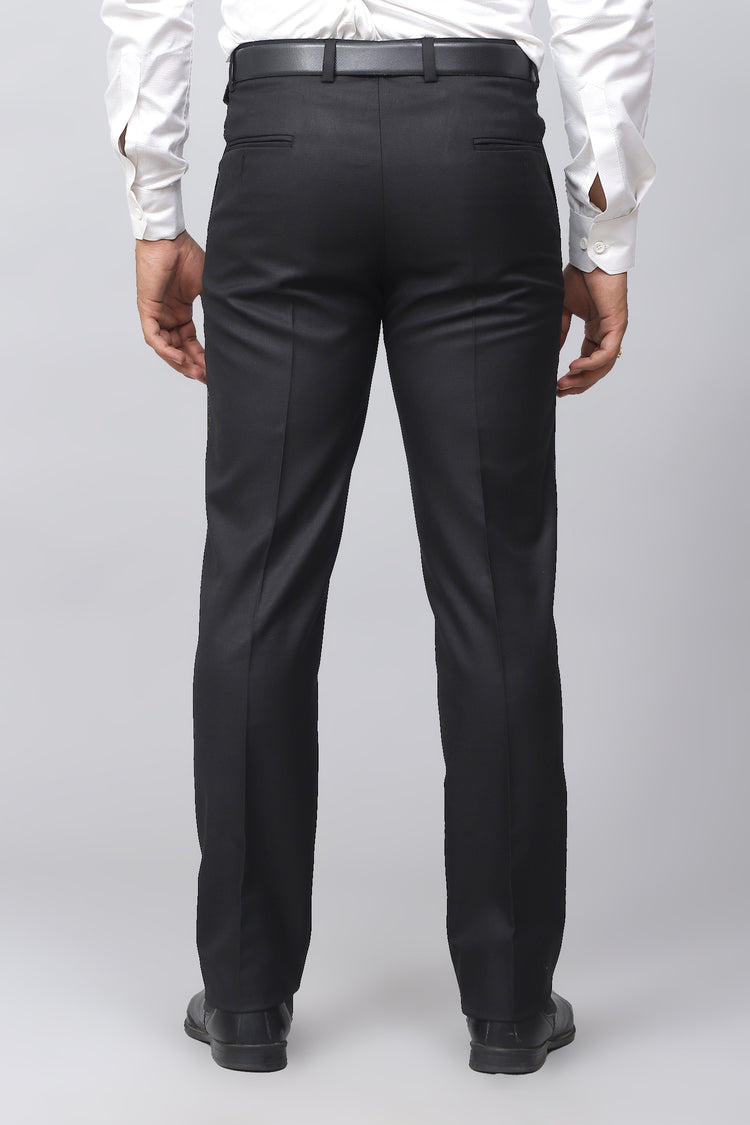 Bluebird Men's Classic Black Power Formal Trousers