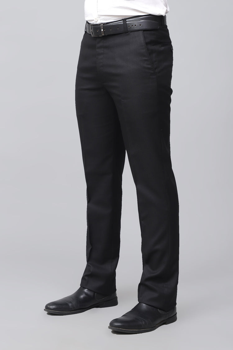 Bluebird Men's Classic Black Power Formal Trousers
