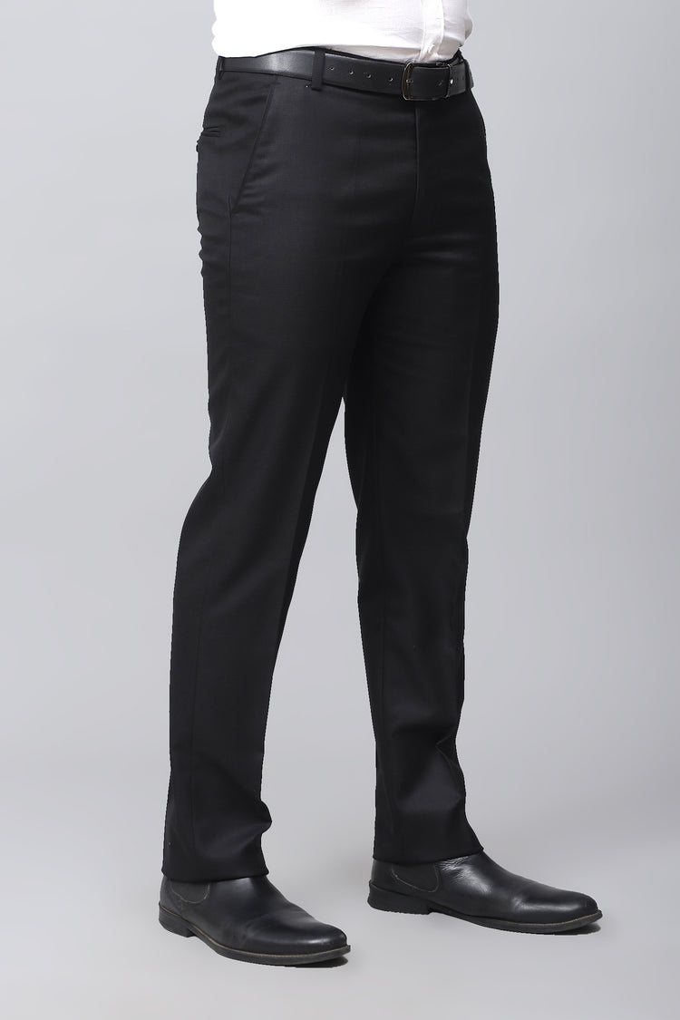 Bluebird Men's Classic Black Power Formal Trousers