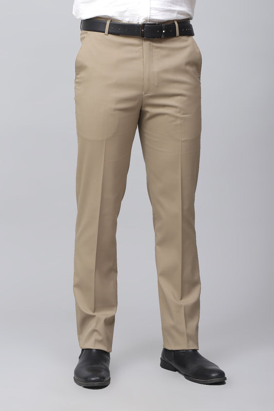 Bluebird Men's Refined Light Latte Business Formal Trousers