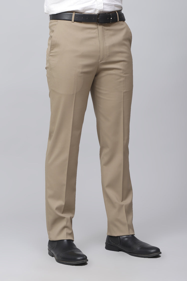 Bluebird Men's Refined Light Latte Business Formal Trousers