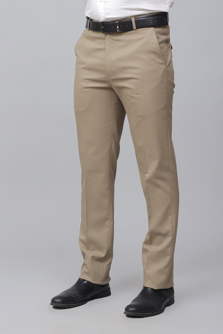 Bluebird Men's Refined Light Latte Business Formal Trousers