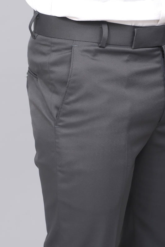 Bluebird Men's Sophisticated Anchor Grey Formal Trousers