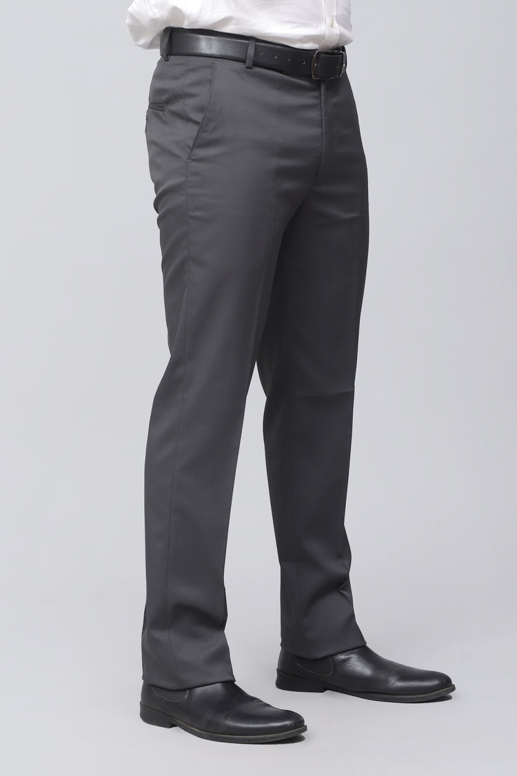 Bluebird Men's Sophisticated Anchor Grey Formal Trousers