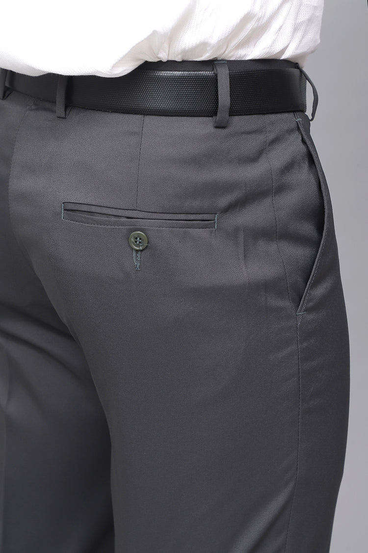 Bluebird Men's Sophisticated Anchor Grey Formal Trousers