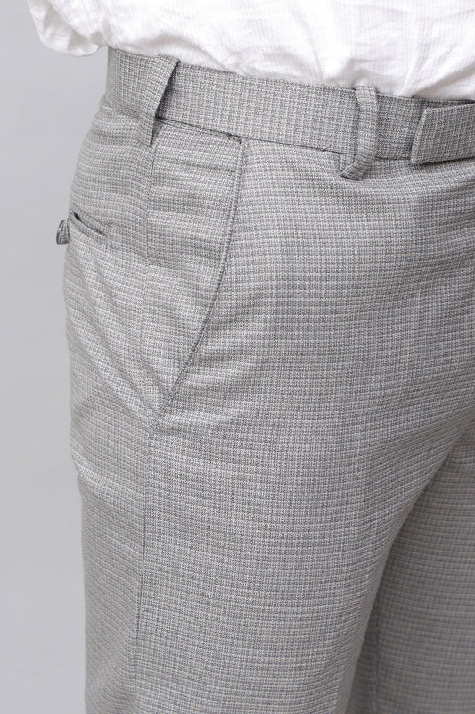 Bluebird Men's Sleek Light Grey Stretch Band Trousers