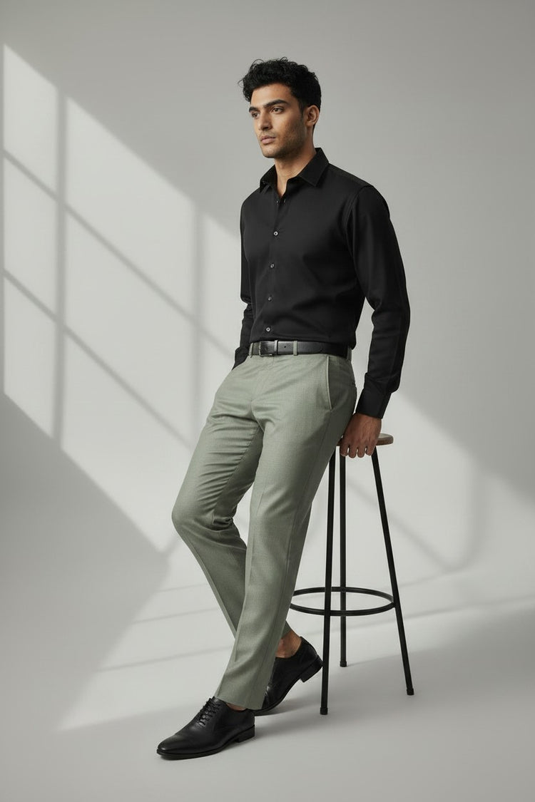Bluebird Men's Ash Grey Trouser
