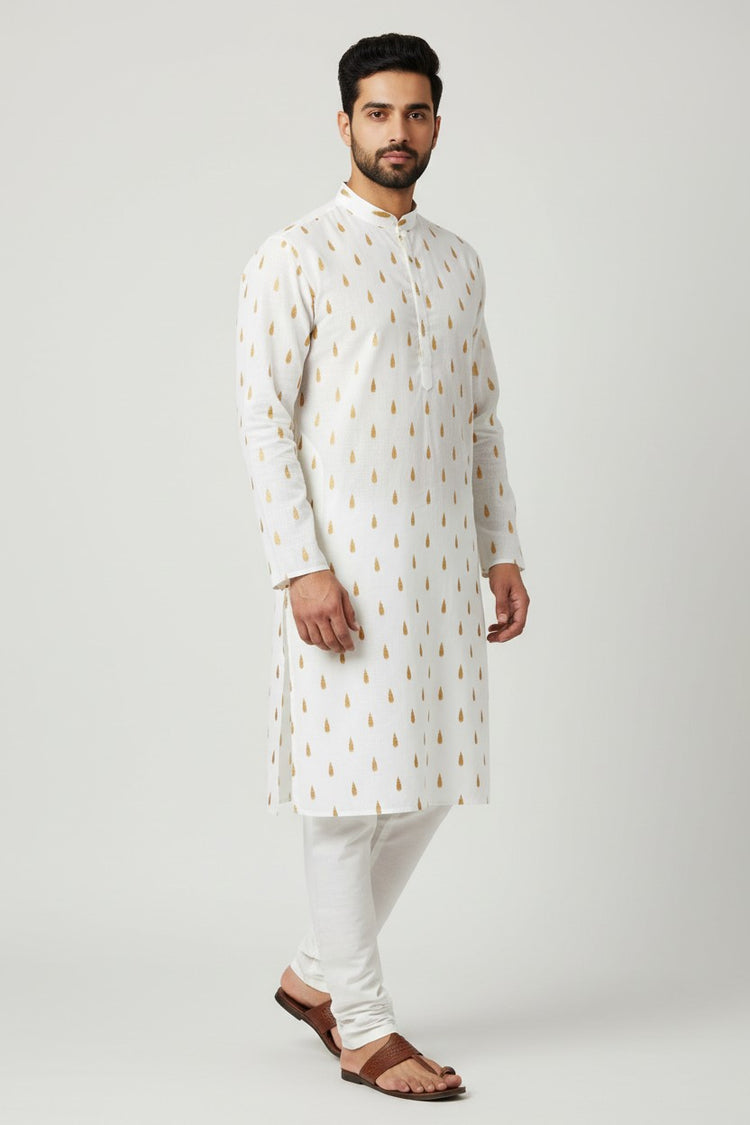 Cotton Men's Kurta Pajama Set
