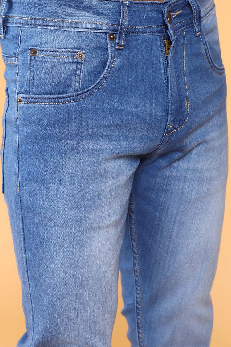 Bluebird Men's Light Blue Denim Jeans - Veshbhoshaa