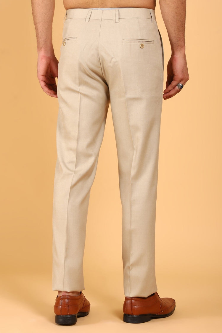 Bluebird Men's Polycotton Cream Trouser - Veshbhoshaa