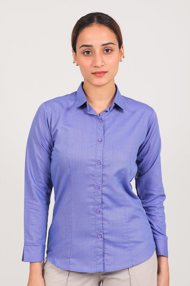 bluebird Women's Purple Shirt - Veshbhoshaa
