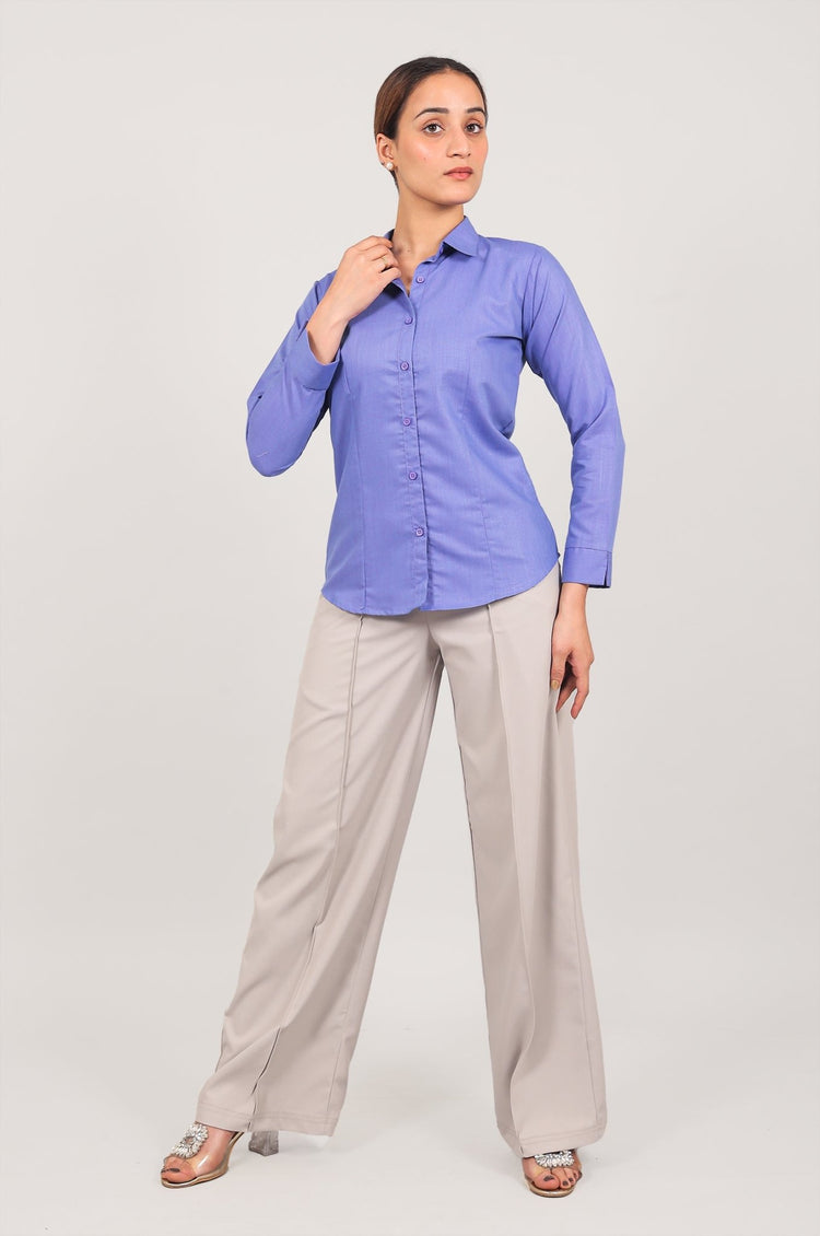 bluebird Women's Purple Shirt - Veshbhoshaa