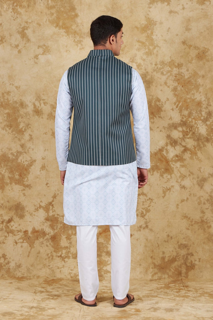Bluesaanchi Casual Grey Waistcoat set - Veshbhoshaa