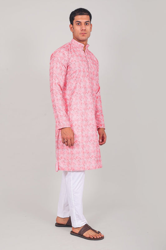 Bluesaanchi Elegantly Casual Pink Kurta set - Veshbhoshaa
