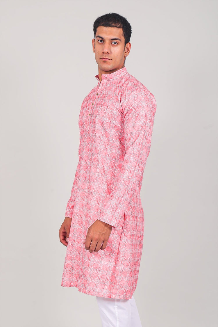 Bluesaanchi Elegantly Casual Pink Kurta set - Veshbhoshaa