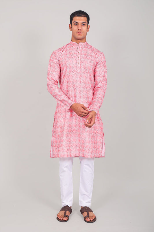 Bluesaanchi Elegantly Casual Pink Kurta set - Veshbhoshaa