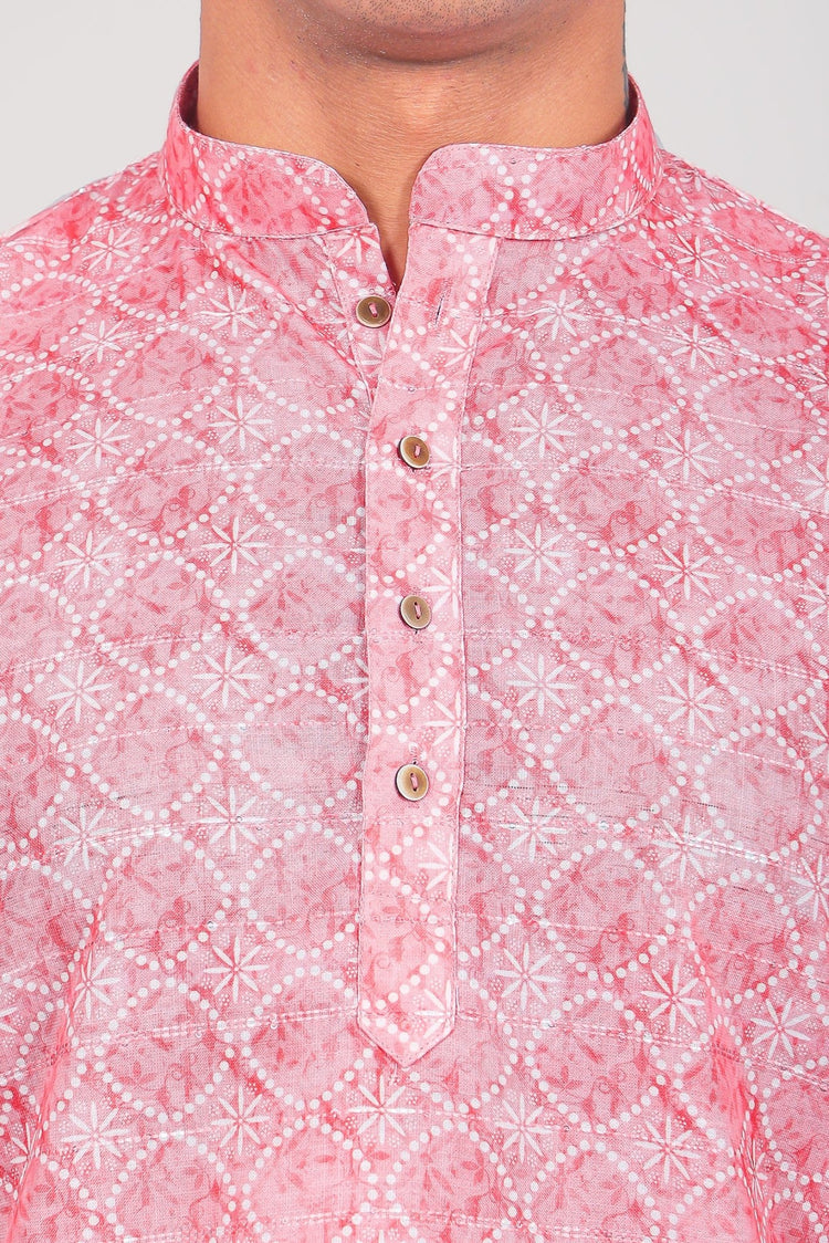 Bluesaanchi Elegantly Casual Pink Kurta set - Veshbhoshaa