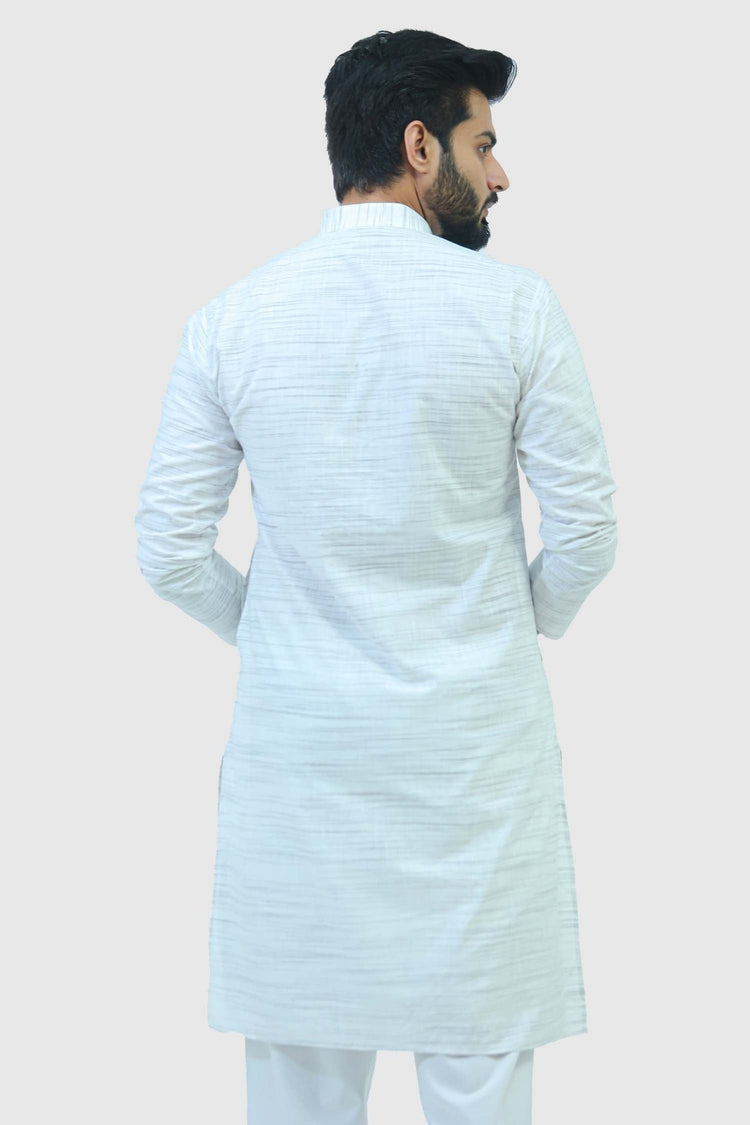 Bluesaanchi Men's White Kurta Set - Veshbhoshaa