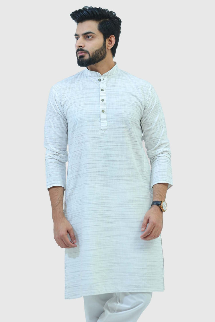 Bluesaanchi Men's White Kurta Set - Veshbhoshaa