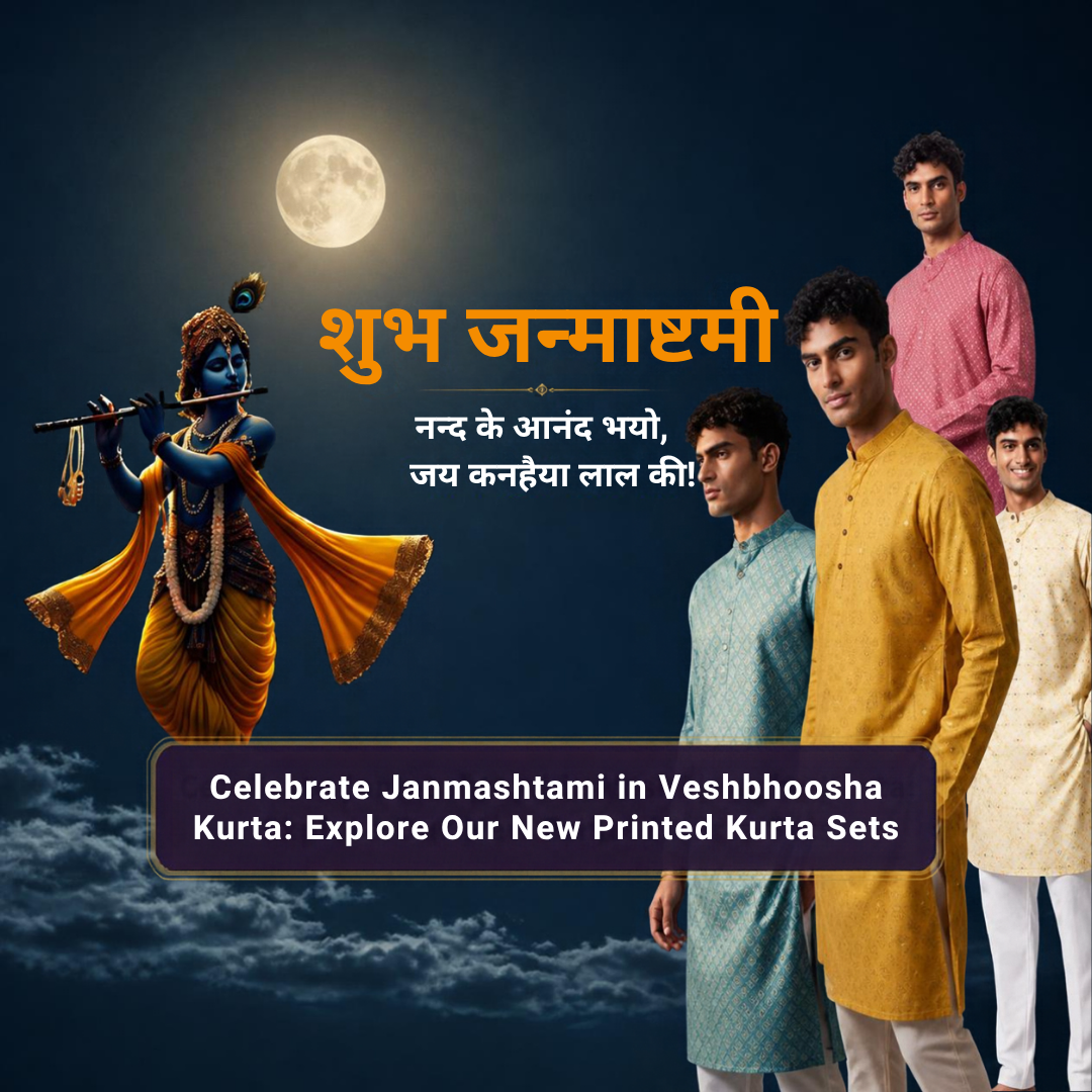 Celebrate Janmashtami in Style: Explore Our New Printed Kurta Sets