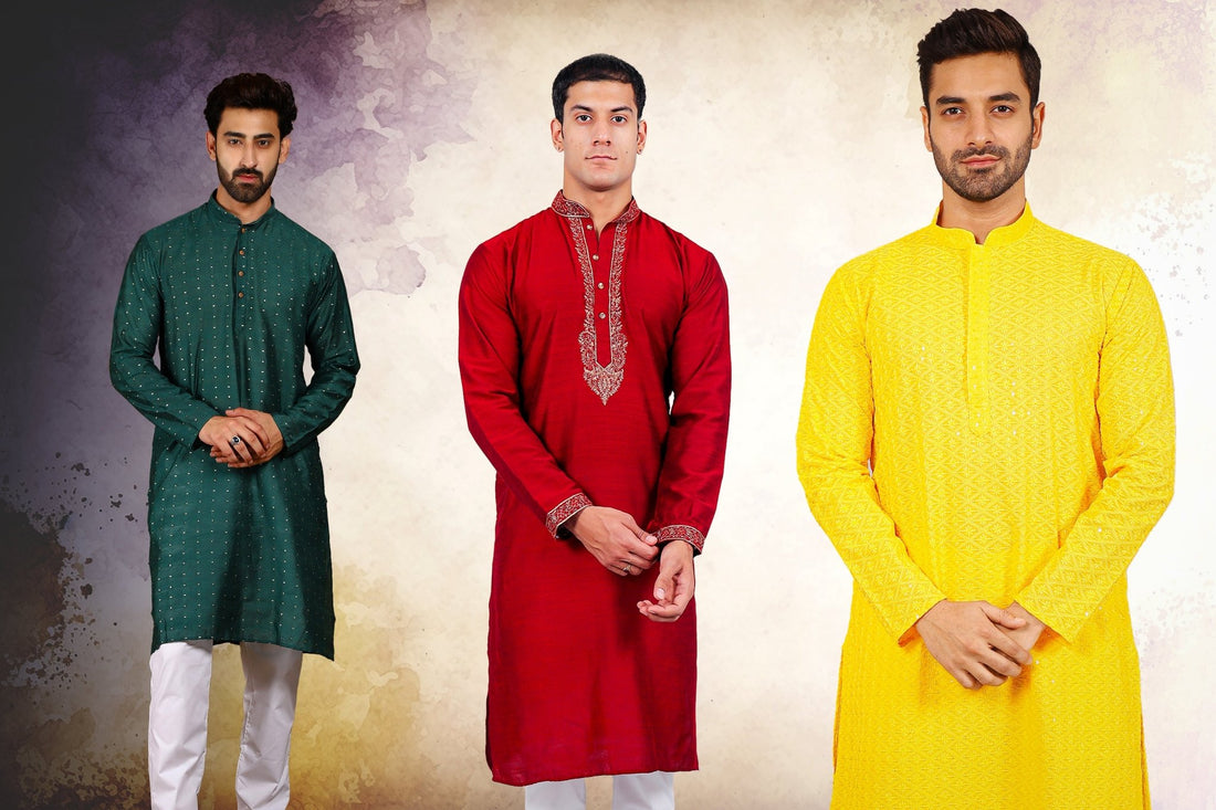 Guide to Finding the Perfect festive wear for men Chikankari Kurta - Veshbhoshaa