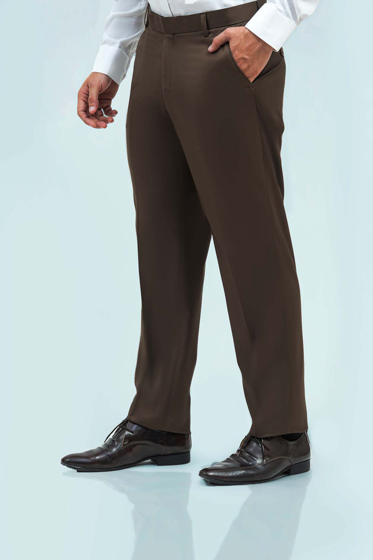 BLUEBIRD MEN'S DARK COFFEE FORMAL TROUSERS