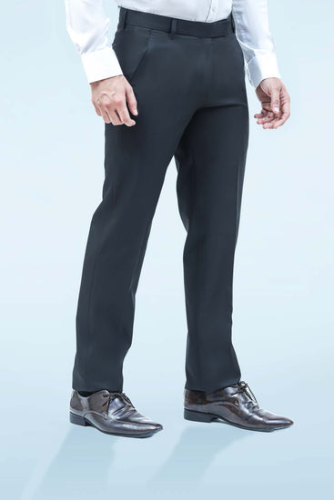 BLUEBIRD MEN'S BLACK FORMAL TROUSERS