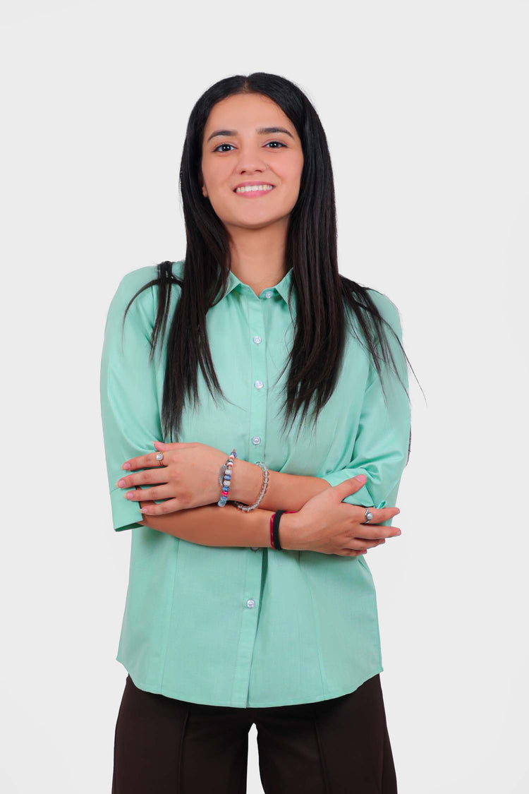 BLUEBIRD WOMEN'S MINT GREEN FORMAL SHIRT