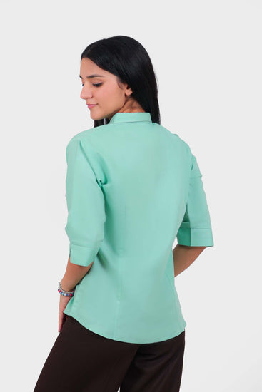 BLUEBIRD WOMEN'S MINT GREEN FORMAL SHIRT