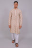 Bluesaanchi Men's Chikankari Threadwork & Sequin Kurta Set –Pink White