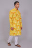 Bluesaanchi Men's Chikankari Threadwork & Sequin Kurta Set – Lemon Yellow