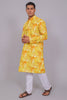 Bluesaanchi Men's Chikankari Threadwork & Sequin Kurta Set – Lemon Yellow