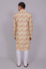 Bluesaanchi Men's Chikankari Threadwork & Sequin Kurta Set –Dusty Rose