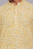 Bluesaanchi Men's Chikankari Threadwork & Sequin Kurta Set –White
