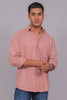 Bluebird Men’s Pink Herringbone Texture Shirt