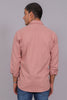 Bluebird Men’s Pink Herringbone Texture Shirt