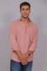 Bluebird Men’s Pink Herringbone Texture Shirt