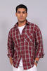 Bluebird Men’s Maroon Checked Shirt