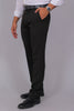 Bluebird Men's Regular Fit Black Lycra Trouser